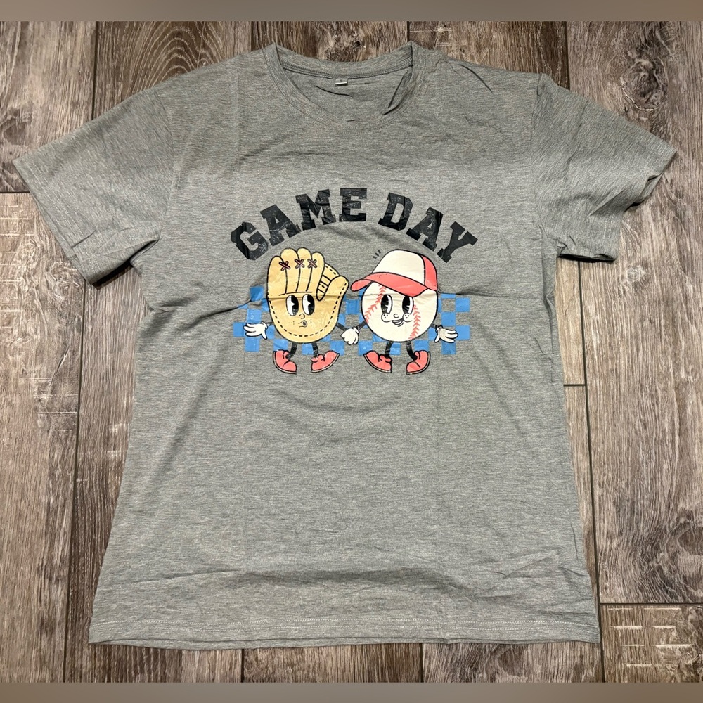 NWOT Game Day Baseball Graphic T-Shirt- Size Small